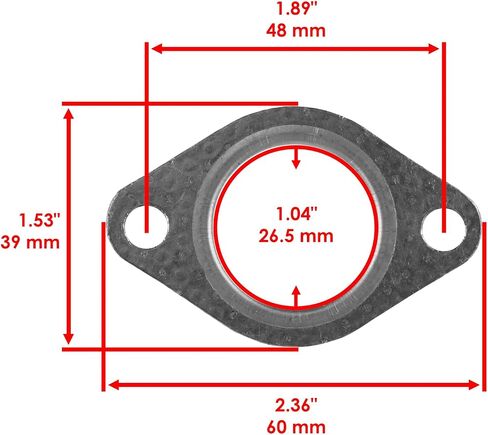 Powersports Replacement Parts for 2 Muffler Exhaust Gasket Seal For John Deere HPX Trail Gator 4x4 2x4 Gas M113686 Mod-C33C-29865 in Saudi Arabia