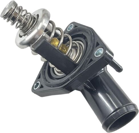 DEVMO Engine Coolant Thermostat and Housing Assembly - 8Cyl, 4.3L 5.3 6.2L - Compatible with Silverado 1500, Suburban, Tahoe, Sierra, Yukon XL, Escalade Corvette 12674639 in Saudi Arabia