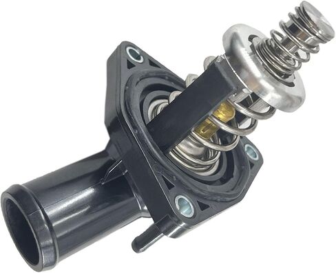 DEVMO Engine Coolant Thermostat and Housing Assembly - 8Cyl, 4.3L 5.3 6.2L - Compatible with Silverado 1500, Suburban, Tahoe, Sierra, Yukon XL, Escalade Corvette 12674639 in Saudi Arabia