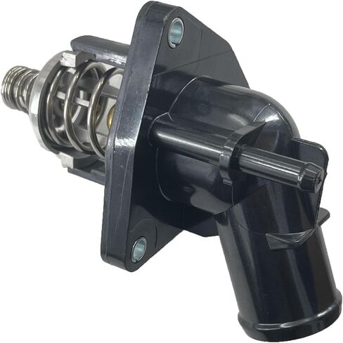 DEVMO Engine Coolant Thermostat and Housing Assembly - 8Cyl, 4.3L 5.3 6.2L - Compatible with Silverado 1500, Suburban, Tahoe, Sierra, Yukon XL, Escalade Corvette 12674639 in Saudi Arabia