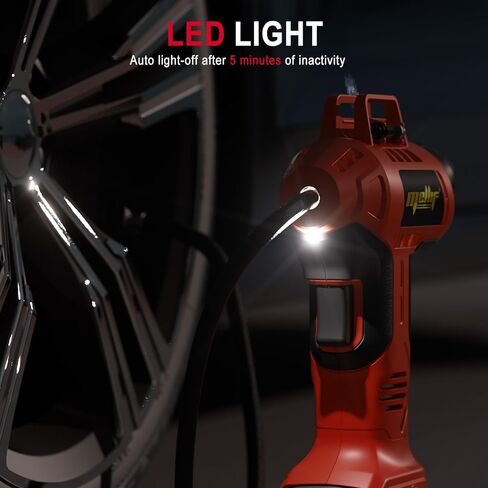 ضاغط هواء منفاخ الإطارات، متوافق مع بطارية ديوالت 20 فولت بحد أقصى، مضخة هواء كهربائية محمولة لاسلكية 160 رطل لكل بوصة مربعة مع بطارية وشاحن ميليف 20 فولت، مقياس ضغط رقمي للسيارة والدراجة والكرة الرياضية in Kuwait