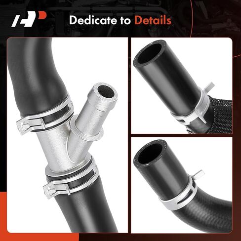A-Premium HVAC Heater Hose Pipe Line Assembly W/Clamps, Protective Sleeve Attached Compatible with Ford E-350 Super Duty 2004, E-350 Club Wagon 2004, E-450 Super Duty 2004, Excursion 2003-2005, 6.0L in Saudi Arabia