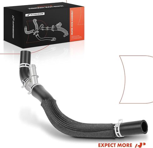 A-Premium HVAC Heater Hose Pipe Line Assembly W/Clamps, Protective Sleeve Attached Compatible with Ford E-350 Super Duty 2004, E-350 Club Wagon 2004, E-450 Super Duty 2004, Excursion 2003-2005, 6.0L in Saudi Arabia