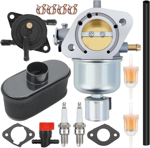 Carbman 15004-0985 Carburetor Compatible with Kawasaki Specific FR691V FS691V 15004-0829 15004-7063 Carburetor Carb with Fuel Pump in Saudi Arabia