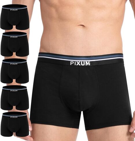 Men's Underwear Comfortable Soft Cotton Breathable Trunk Briefs for men 5 Pack in Saudi Arabia