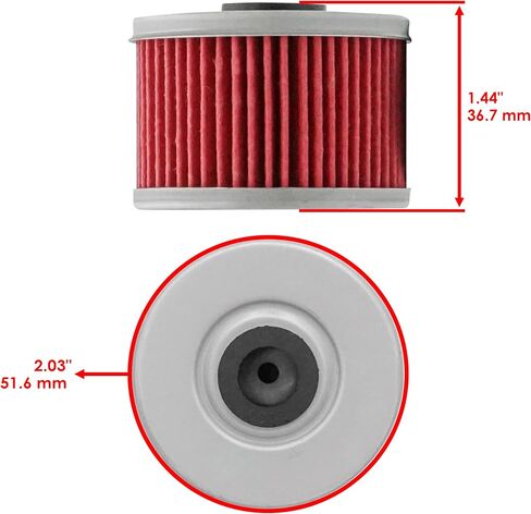 Caltric Oil Filter Compatible with Honda Pioneer 500 Sxs500M 2015 2016 2017 in Saudi Arabia