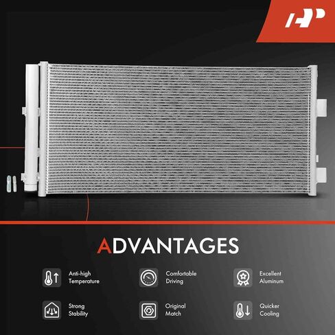 A-Premium Air Conditioning A/C Condenser Compatible with Ford Bronco Sport 2021 2022 2023, Replace# LX6Z19712M, LX6Z19712L in Saudi Arabia