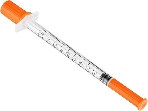 1ml Syringe with 31G 1/4 Inch (6mm), 1cc 31 Gauge Syringes, Individually Wrapped, Pack of 100 in Saudi Arabia