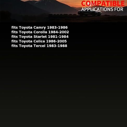 طقم أسطوانة فرامل الطبل الخلفي الأيمن يناسب Toyota Camry، Corolla، Celica، Starlet، Tercel 1981 1982 1983 1984 1985 1986-2005 استبدال 0447410031، 0447410032، 0447610021 1 X in Kuwait