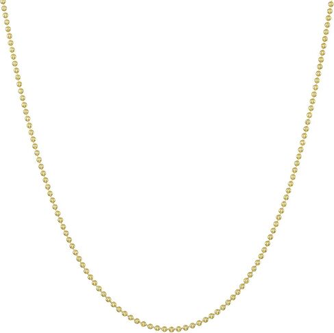 14k Gold Filled Ball Chain 1MM Necklace Gauge 18 Pendant for Jewelry 16-18 - 20-24 - 30 inches in Saudi Arabia