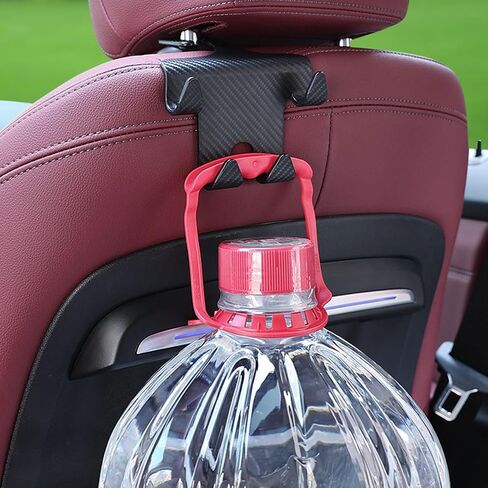 Car Seat Headrest Hook, Auto Durable Backseat Hangers Storage Organizer, Multifunctional Car Bag Hook for Purse, Grocery Bags, Handbag (Black) in Saudi Arabia