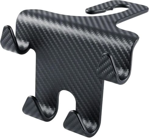 Car Seat Headrest Hook, Auto Durable Backseat Hangers Storage Organizer, Multifunctional Car Bag Hook for Purse, Grocery Bags, Handbag (Black) in Saudi Arabia