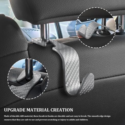 Car Seat Headrest Hook, Headrest Hook for Car, Purse Holder Hook for Car Organizers and Storage, Car Organization Accessories Car Purse Hook Universal for Purse Coats Bags Handbag (Orange) in Kuwait