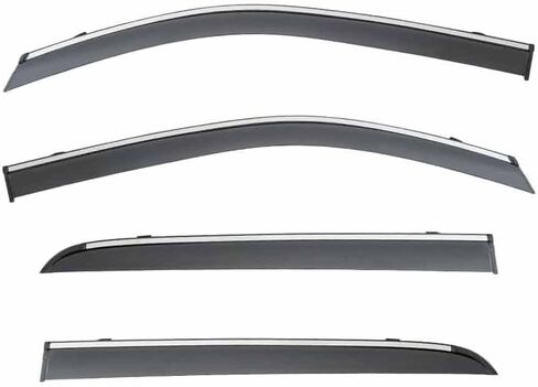 Car Windshield Rain Guards for Great Wall Poer MK1 2019-2024, Front Rear Window Wind Deflectors Visors Waterproof Deflector Windows Exterior Accessories in Saudi Arabia