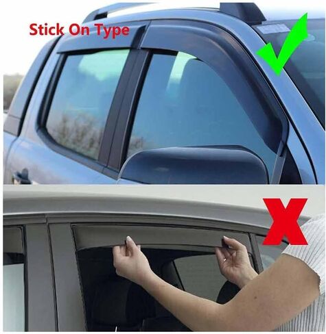 Car Windshield Rain Guards for Toyota Alphard MK1-AH10 2002-2007, Front Rear Window Wind Deflectors Visors Waterproof Deflector Windows Exterior Accessories in Saudi Arabia