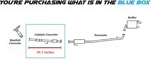 Northeastern Exhaust EPA Approved Rear Catalytic Compatible with 2010-2011 Toyota Camry 2.5L in Saudi Arabia