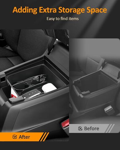 طبقة مزدوجة CDEFG لسيارة Chevy Colorado/GMC Canyon 2023 2024 2025 2026 علبة تنظيم وحدة التحكم المركزية كولورادو/ملحقات كانيون، مسند ذراع تخزين وحدة التحكم الوسطى in Saudi Arabia