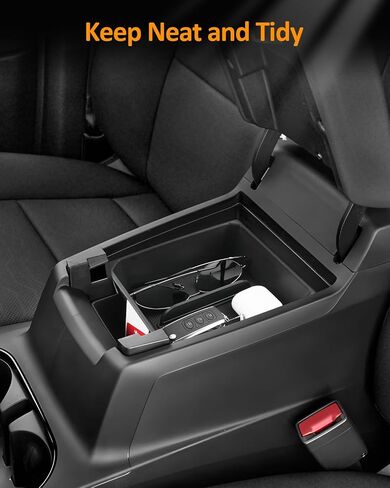 طبقة مزدوجة CDEFG لسيارة Chevy Colorado/GMC Canyon 2023 2024 2025 2026 علبة تنظيم وحدة التحكم المركزية كولورادو/ملحقات كانيون، مسند ذراع تخزين وحدة التحكم الوسطى in Saudi Arabia