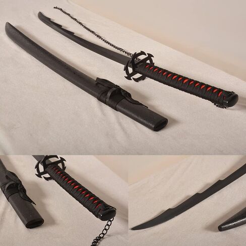 55.1" Kurosaki Ichigo's Tensa Zangetsu Version 2 Samurai Sword Anime Katana for Cosplay, Collection-Long Version in Kuwait