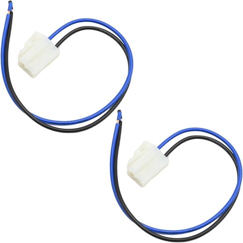 2 Pcs Universal Electric Cooling Fan Pigtail Plug, Automotive 2 Terminal Replacement Electrical Harness Connector in Saudi Arabia
