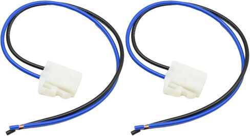 2 Pcs Universal Electric Cooling Fan Pigtail Plug, Automotive 2 Terminal Replacement Electrical Harness Connector in Saudi Arabia