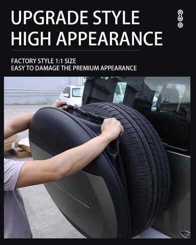 Spare Tire Cover Tyre Wheel Cover Protector Plastic Fuji White Fits for Land Rover Defender 90 110 130 2 Door 4 Door 5 Door 2020 2021 2022 2023 2024 2025 in Saudi Arabia