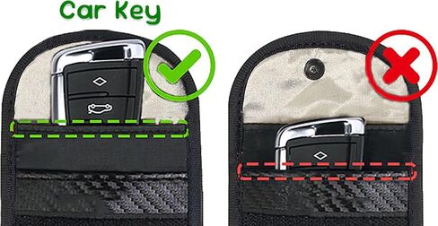 مانع إشارة DQL Faraday Key Fob - يمنع سرقة السيارة بدون مفتاح، حماية RFID، أخضر in Kuwait