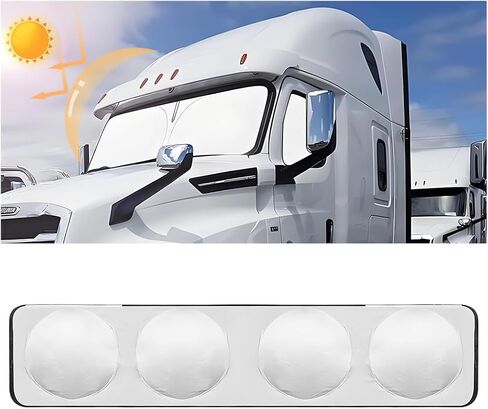 Semi-Truck Sun Shade for Windshield and Side Window, 300T Maximum Coverage UV Protective Auto Sunshade, Foldable Reflective Window Shade, Universal for Semi, Big Rig Truck, RV in Saudi Arabia