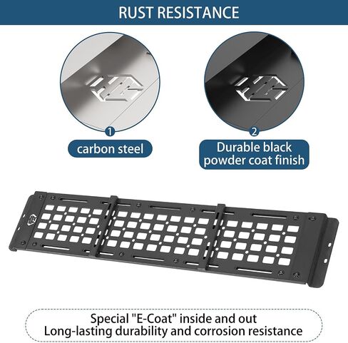 Hooke Road Roll Bar Storage MOLLE Panel Trunk Cargo Rack Shelf for 2007-2018 Jeep Wrangler JK Unlimited 4-Door Hardtop in Saudi Arabia