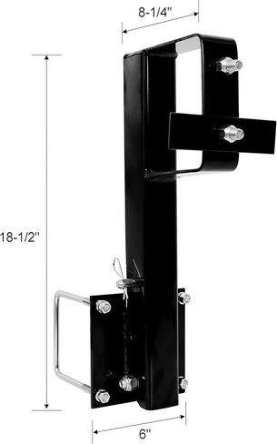 Campcraft Fold-Down RV Spare Tire Carrier - Heavy-Duty Steel Mount for 15-16" Wheels, 4" Square Bumpers | Fits 5-6-8 Lug Patterns in Saudi Arabia