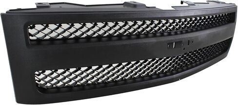 مجموعة الشبكة الأمامية Garage-Pro لسيارة شيفروليه سيلفرادو 1500 2007-2013 شاحنة شواء نمط هيكل جديد، أسود محكم GM1200578 in Kuwait