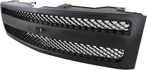 مجموعة الشبكة الأمامية Garage-Pro لسيارة شيفروليه سيلفرادو 1500 2007-2013 شاحنة شواء نمط هيكل جديد، أسود محكم GM1200578 in Kuwait