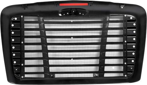 شبكة أمامية HECASA متوافقة مع 2008-2017 Freightliner Cascadia لاستبدال A1719112000 A1715624003 W/Bug Screen Grill باللون الأسود من بلاستيك ABS in Saudi Arabia