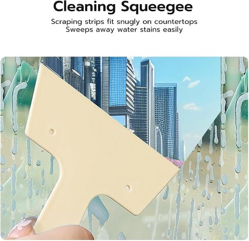 4-in-1 Crevice Cleaning Tool Set - Window Track Brush with Scraper, Sponge & Detail Brush for Grout, Corners, and Tight Spaces (6.3" x 5.3" x 1.6") in Saudi Arabia