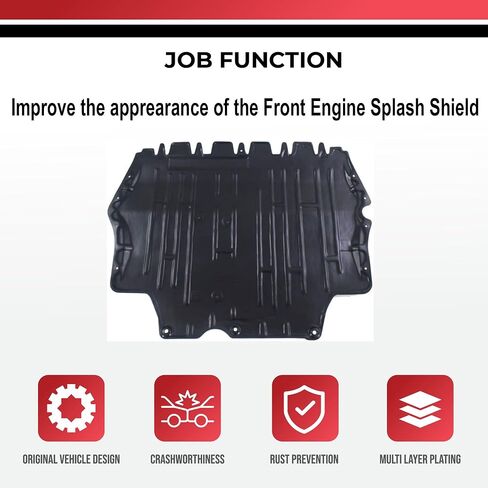 New Front Engine Splash Shield - Engine Case Guard Under Cover Compatible with Volkswagen 2011-2015, Compatible with Jetta and Passat, Replacement for VW1228123 in Saudi Arabia