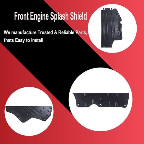 New Front Engine Splash Shield - Engine Case Guard Under Cover Compatible with Volkswagen 2011-2015, Compatible with Jetta and Passat, Replacement for VW1228123 in Saudi Arabia