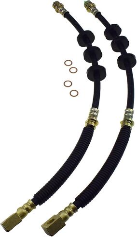 2Pcs Front Left & Right Brake Hydraulic Hose Fit for Ford Focus 2008-2011 2.0L 2.5L H621036, AS4Z2078A, H621037, AS4Z2078B in Saudi Arabia
