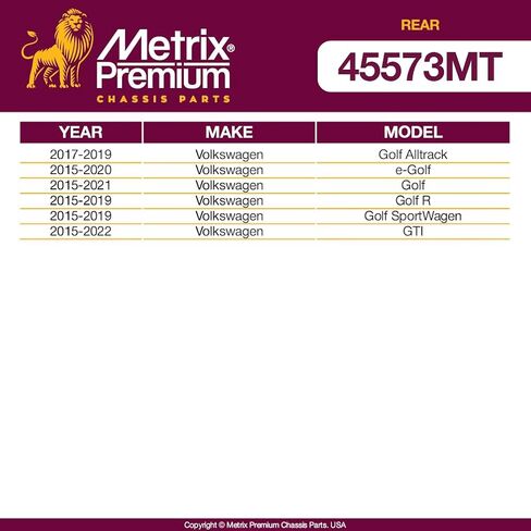 Made in Europe - Metrix Premium Rear Sway Bar Link K750023 Fits 2000-2009 Honda S2000, 2003-2006 Subaru Baja, 2005-2009 Subaru Outback, 2005-2009 Subaru Legacy in Saudi Arabia