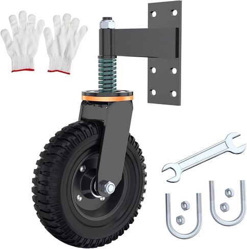 عجلة البوابة ، عجلة بوابة السور الثقيلة 8 بوصة ، مصنوعة من المطاط الصلب الدقيق ، وسعة الحد الأقصى للوزن 750 رطلاً ، وتآكلًا ومقاومًا للصدأ ، للبوابات الخشبية وبوابات أنابيب معدنية (ترقية صفراء) in Saudi Arabia