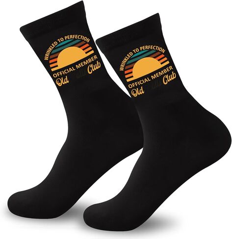 Funny Old Balls Club Socks – Birthday Gag Gift for Men – 40/50/60th Novelty Socks for Dad Husband Grandpa in Saudi Arabia
