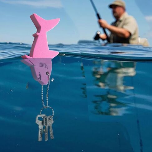 Floating Keychain for Boat Keys Marine Fishing Float Key Chain in Shark Style Floating Key Ring with Great Buoyance in Kuwait