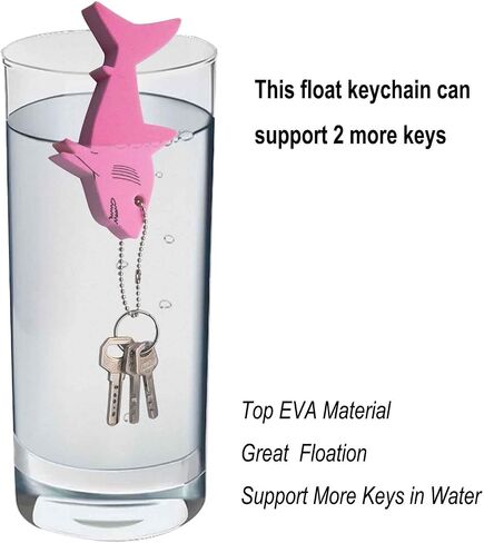 Floating Keychain for Boat Keys Marine Fishing Float Key Chain in Shark Style Floating Key Ring with Great Buoyance in Kuwait