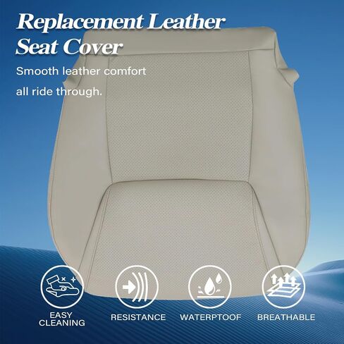 GXARTS Front Left Driver Bottom Lower Replacement Leather Seat Cover Light Tan #LL02 Compatible with Lexus Lx570 2008 2009 2010 2011 2012 2013 2014 2015 in Saudi Arabia
