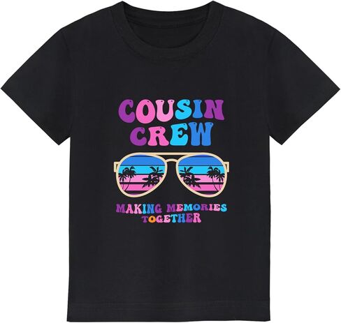 Cousin Crew Shirts for Kids Classic-Crewneck Cotton Tee for Ages 2-7 Years in Saudi Arabia