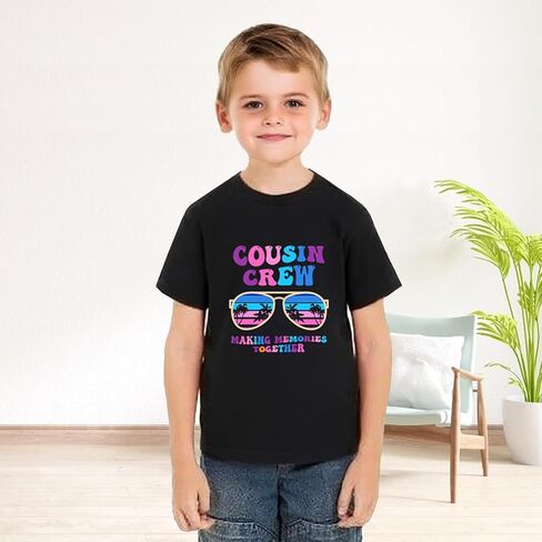 Cousin Crew Shirts for Kids Classic-Crewneck Cotton Tee for Ages 2-7 Years in Saudi Arabia