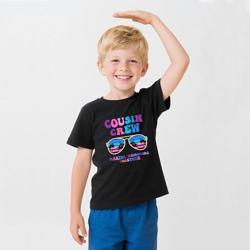 Cousin Crew Shirts for Kids Classic-Crewneck Cotton Tee for Ages 2-7 Years in Saudi Arabia