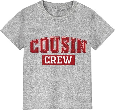 Cousin Crew Shirts for Kids Classic-Crewneck Cotton Tee for Ages 2-7 Years in Saudi Arabia