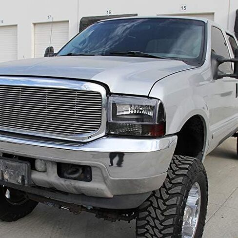 Carpartsinnovate Fits 99-04 Ford F250 F350 F450 F550 00-04 Excursion Smoke Corner Lights Turn Signal Lamps Left+Right Pair in Saudi Arabia