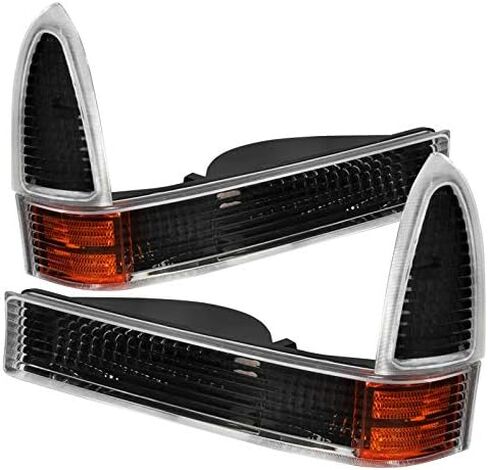 Carpartsinnovate Fits 99-04 Ford F250 F350 F450 F550 00-04 Excursion Smoke Corner Lights Turn Signal Lamps Left+Right Pair in Kuwait