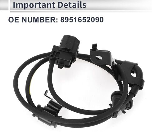 مستشعر سرعة العجلات الخلفية اليمنى ABS لسيارة Toyota Yaris 2007-2009، لـ Scion XD 2008-2009 مستشعر ABS مستشعر نظام الكبح المانع للانغلاق رقم 8951652090 1 قطعة in Saudi Arabia